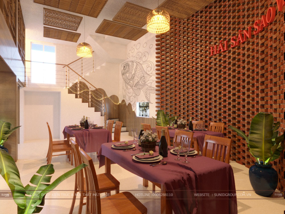 Thiết kế nội thất nhà hàng tại Quảng Ninh