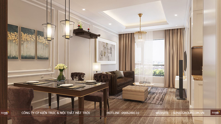 Thiết kế nội thất chung cư Gelexia Riverside Tam Trinh