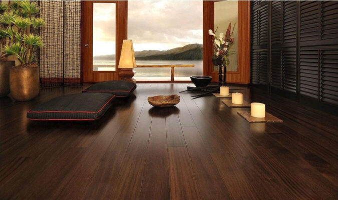 kết hợp sàn gỗ với đồ nội thất