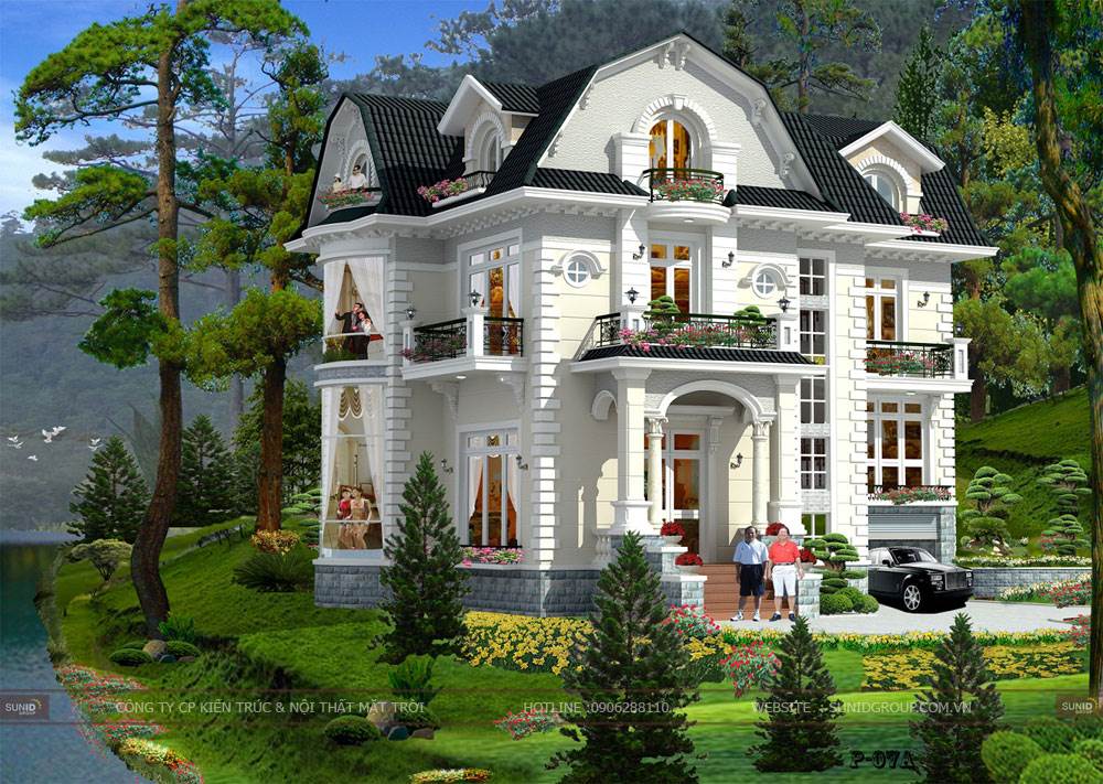 Phong thủy thiết kế nhà với phong cách mái nhà