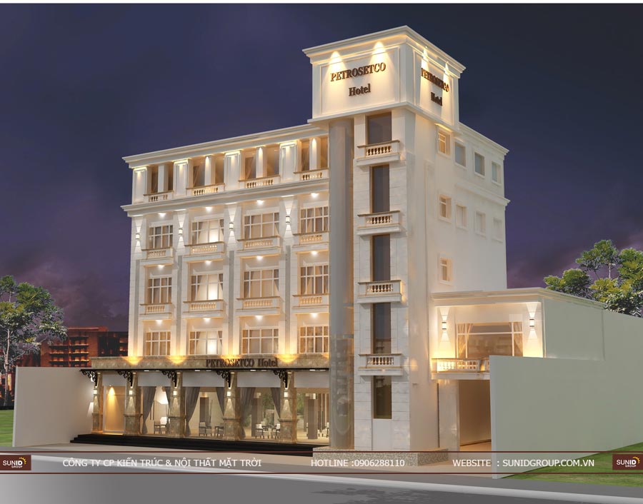 Thiết kế kiến trúc khách sạn tại Hải Phòng