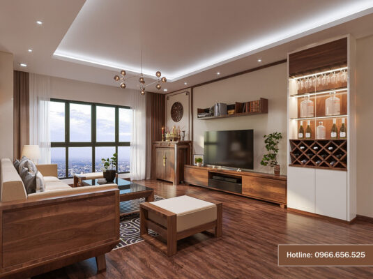 mẫu thiết kế nội thất chung cư sang trọng hiện đại 12
