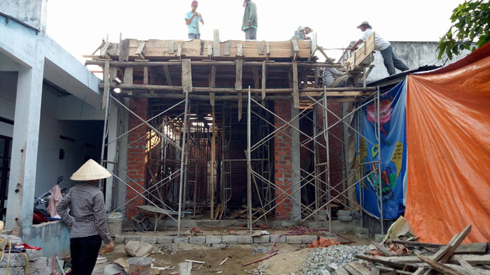Thi công xây dựng nhà phố hiện đại 3 tầng tại Hà Nội – chị Liên